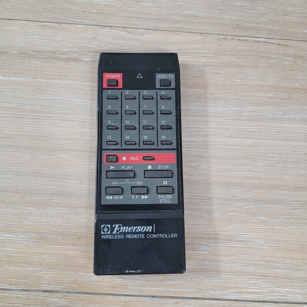 Emerson VCR872 Wireless Remote Controller Part 70-2054 Vintage Japan VCR TV